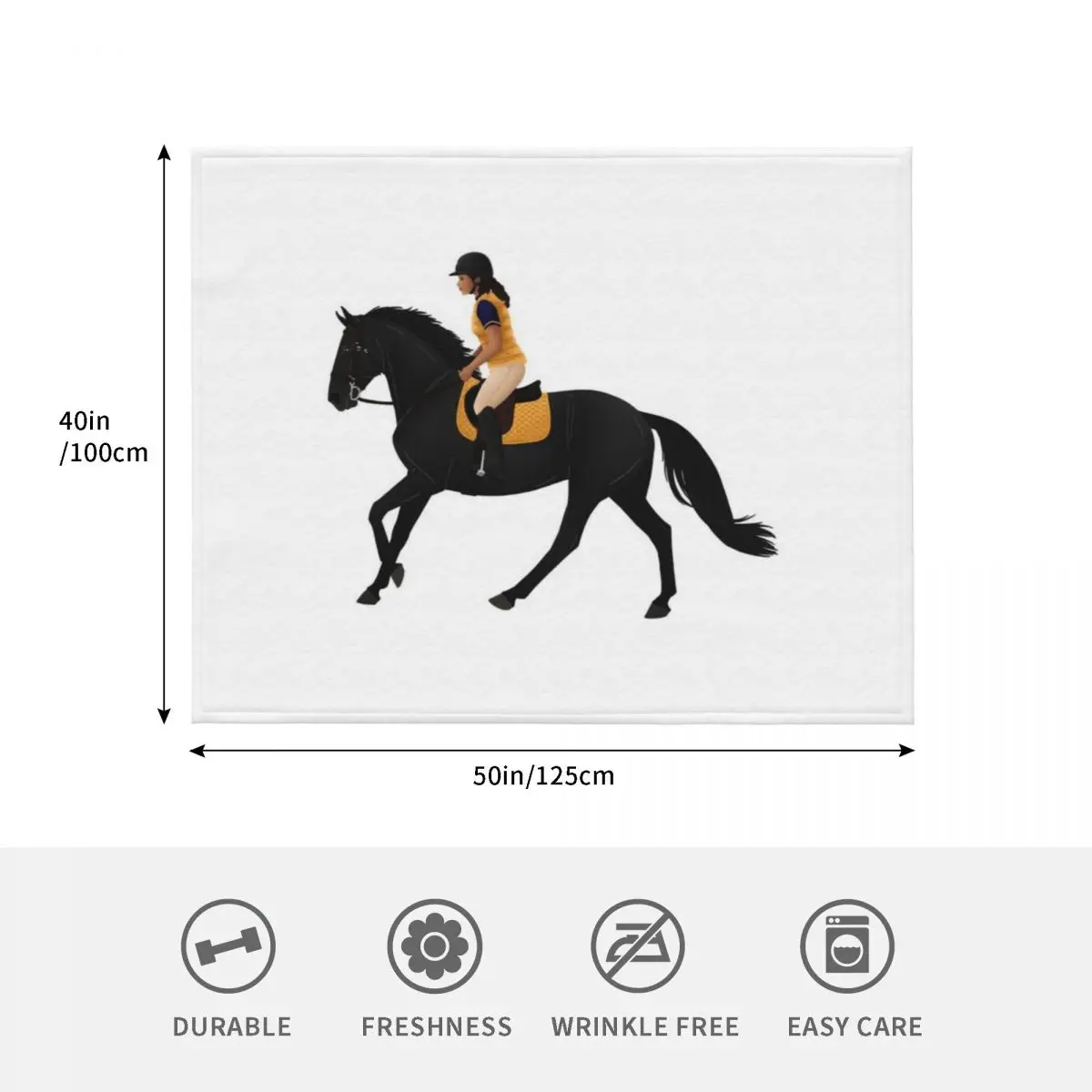 Zoe and Raven from Free Rein - بطانية رمي الخيول الرمباج بطانيات أطفال لسرير الطفل لبطانيات الأريكة المزخرفة #4