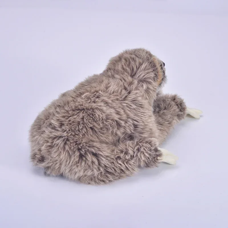 [Funny] 35cm Simulation Lifelike Three Toed Sloth Plush Toys Soft Sloth Stuffed Animals doll Birthday Christmas Gifts For Kids