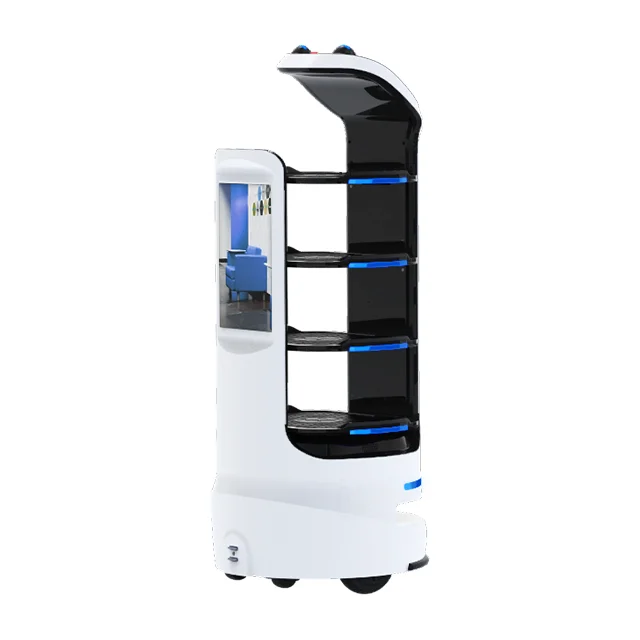 Intelligent ITR Commercial Delivery Robot Humanoid Navigation with Automatic Navigation and Intelligent Induction Tray