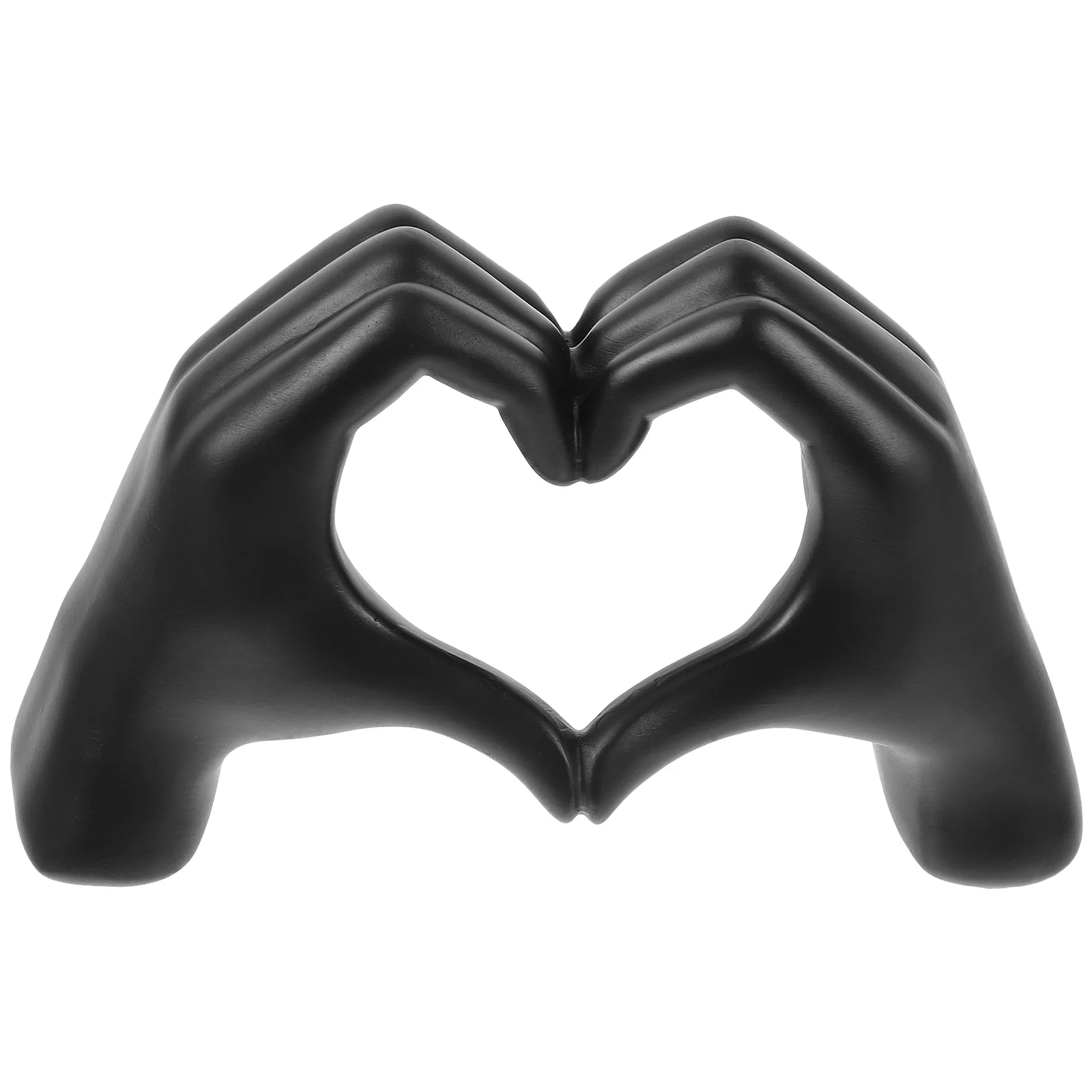 

Exquisite Resin Love Hand Gesture Ornament Minimalist Style Home Decor Piece for Office Bedroom Desktop Aesthetic