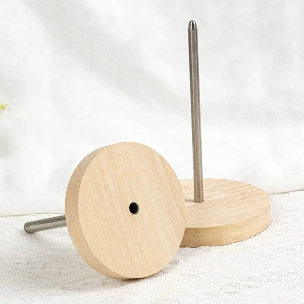 High Quality Portable Yarn Rotating Tool Wooden Detachable Wool Yarn Winding Axis Frame Yarn Holder Knitting Crochet