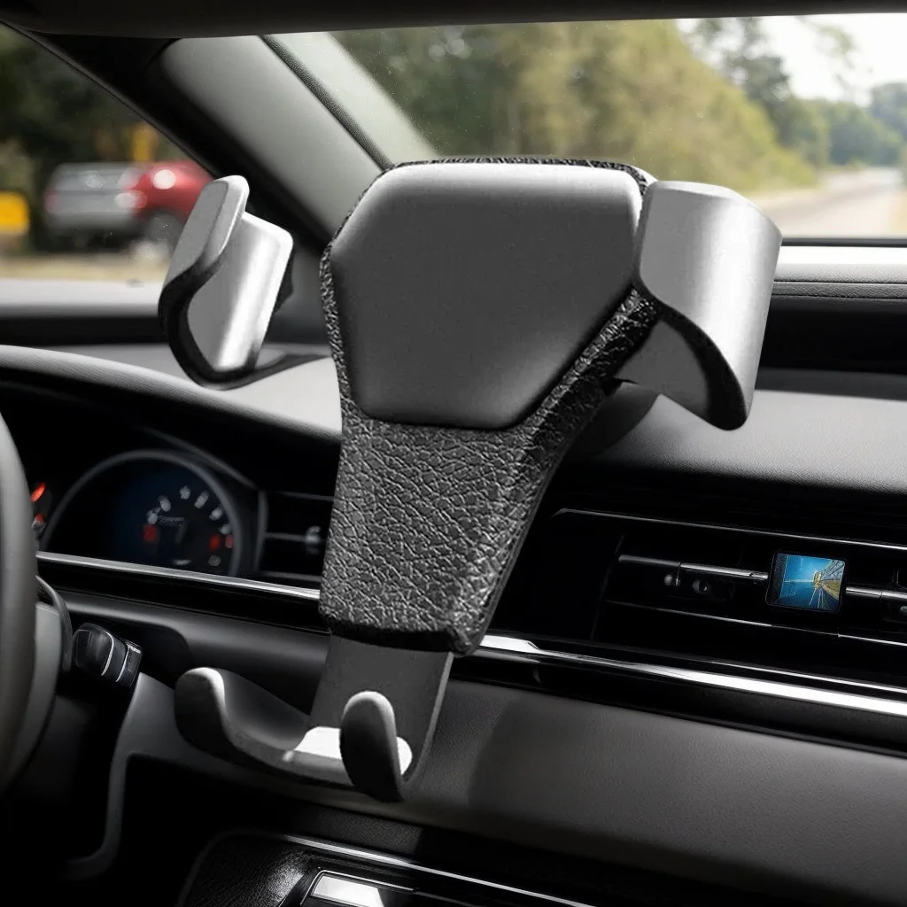 

​ ​ Универсальный гравитационный автомобильный держатель для телефона - подставка с зажимом для вентиляционного отверстия для мобильных телефонов iPhone Samsung ​ ​