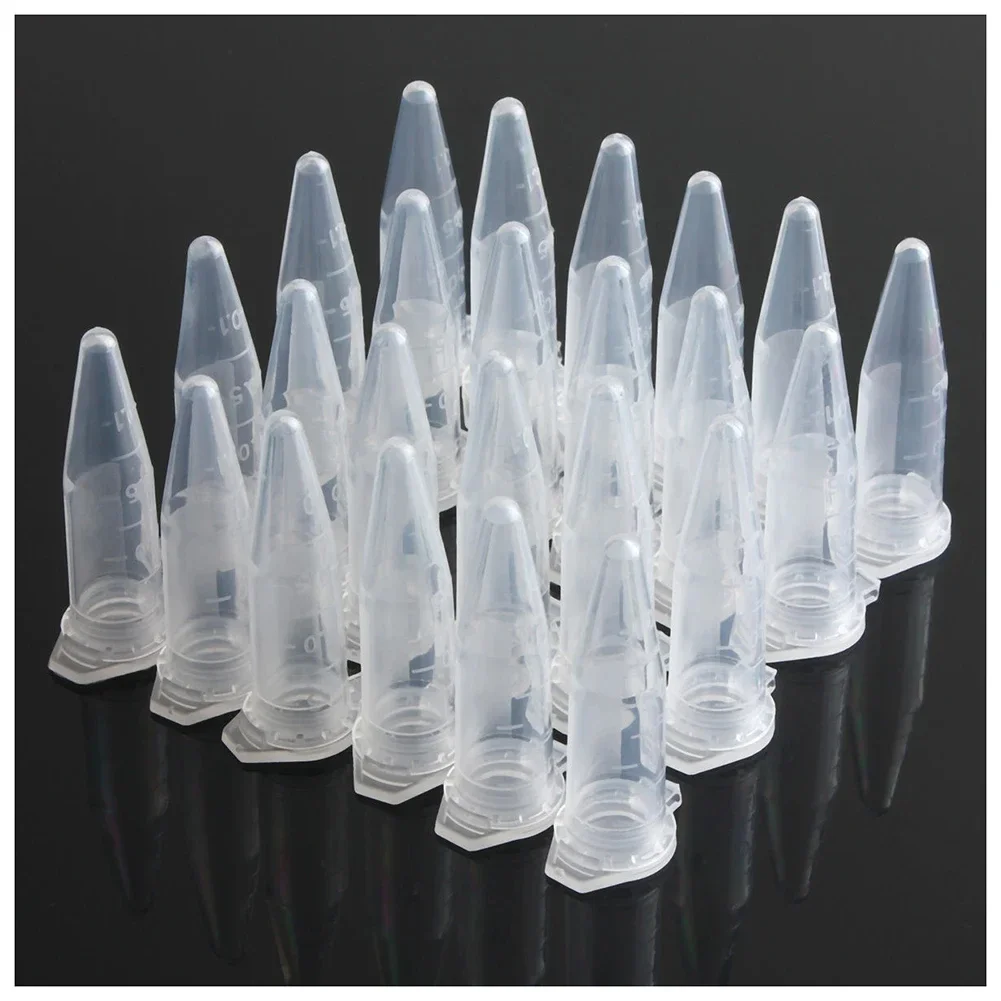 Centrifuge Tube 0.2ml 0.5ml 1.5ml 2ml Ep Pcr Tube Lab Clear Plastic Test Tubes Centrifuge Vial Snap Cap Seed Bottle Experiment