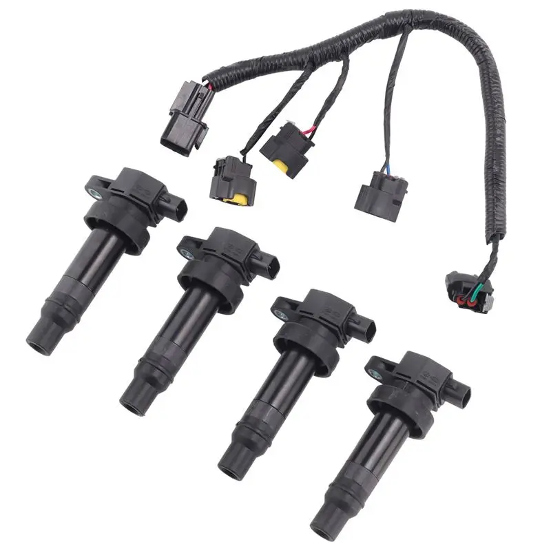 

A20K-1Set Car Accessories Ignition Coil With Line High Performance Coil Assembly Fit For Elantra IX35 IX20 I30 Kia Soul
