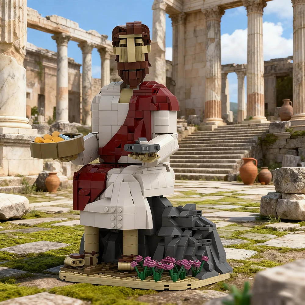 

MOC Jesus Feeding the Multitude Model Building Blocks Religious Figures DIY Design Brick Toys Adult Gift