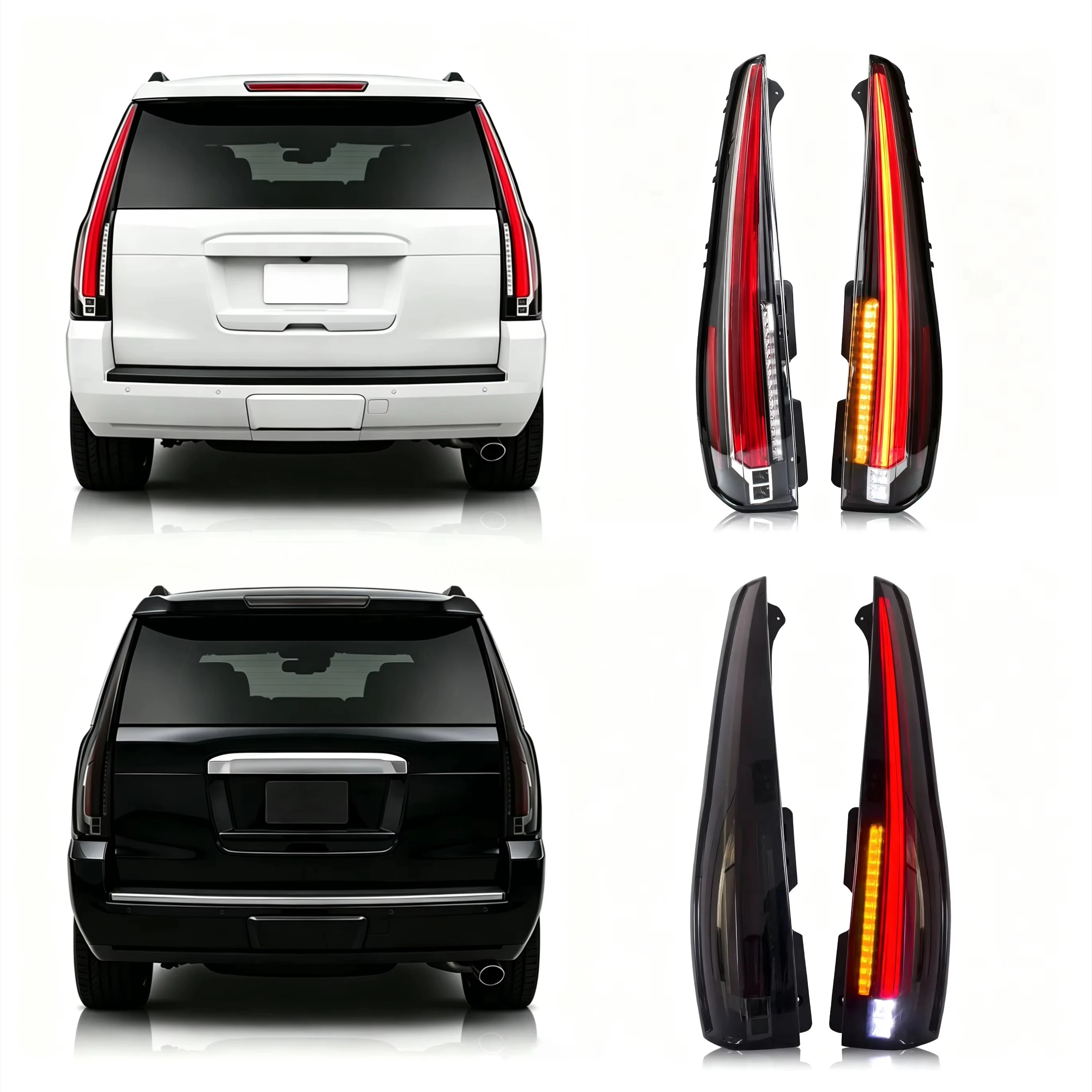 Led Taillight Upgrade Cadillac Escalade Style Led Rear Tail Lights for 2007-2014 Chevrolet Tahoe Suburban GMC YUKON