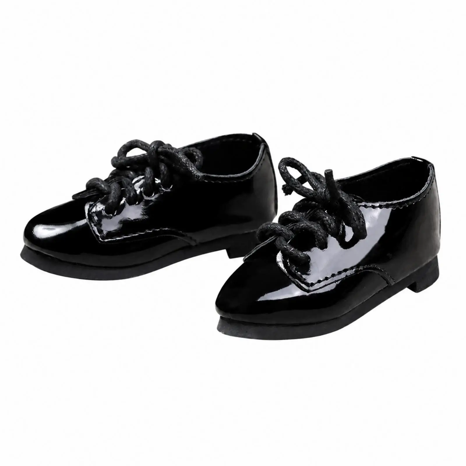 Resin Miniature Shoes for 1/4 Scale BJD Dolls Lace Up Boots Male Doll Footwear for Custom Outfits