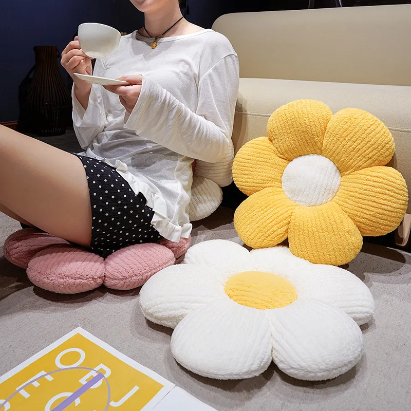 لينة القطن زهرة وسائد فخمة وسادة الدوبامين اللون نظام عباد الشمس النبات حصيرة محشوة أريكة سرير النوم وسادة الظهر الهدايا