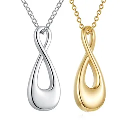 Stainless Steel Infinity Love Cremation Jewelry Urn Pendants for Ashes Holder Memorial Keepsake Urn Necklace for Pet/Human