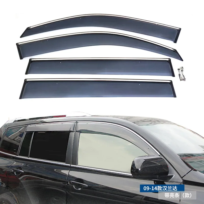 For Toyota 2009-2014 Highlander Rain Window Eyebrows Highlander/Kluger Eyebrows