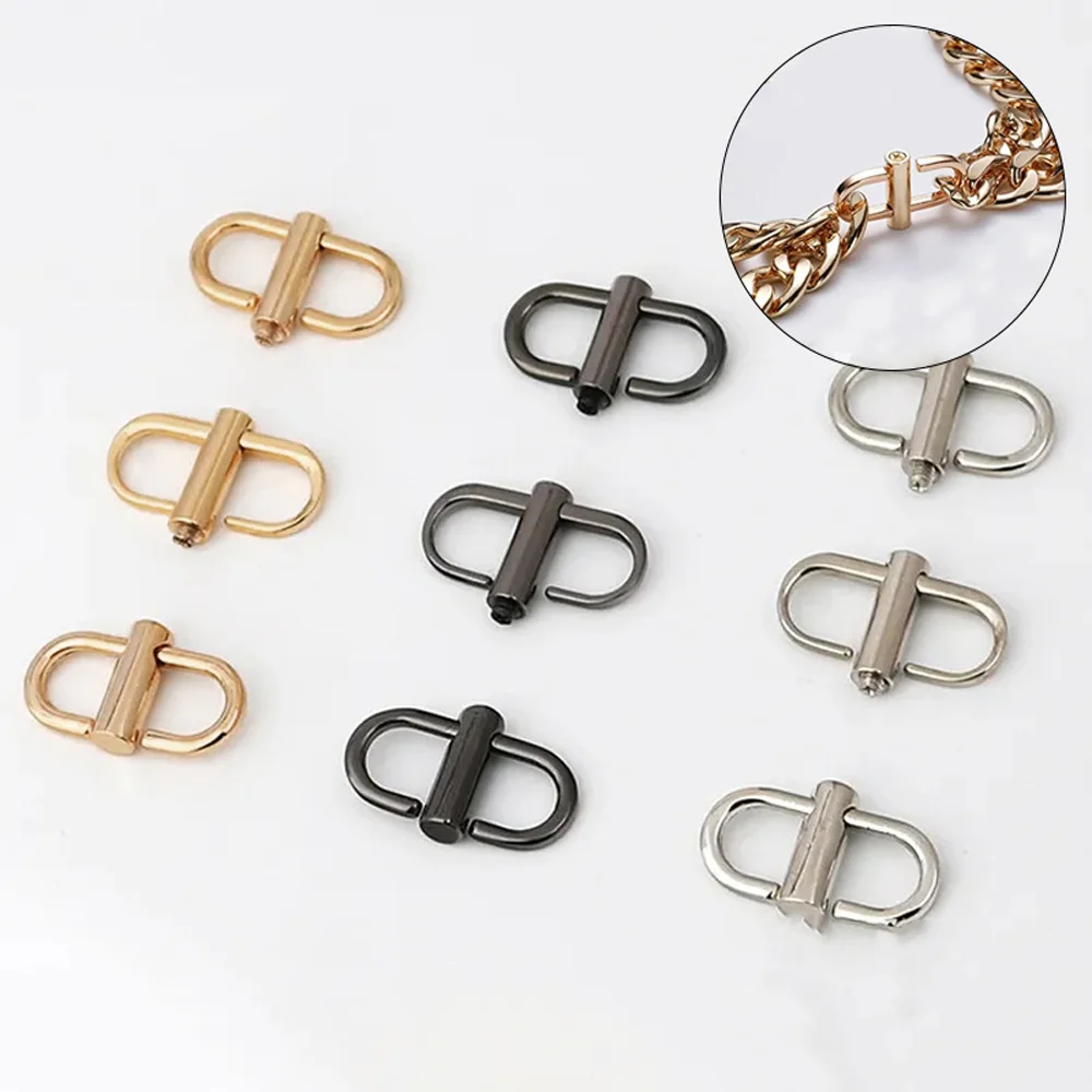 5/10/20PCS Metal Buckle Clip Brass Lock Clamp Chain Strap Length Shorten Bag Accessories Anti-oxidation Anti-rust Key Chain