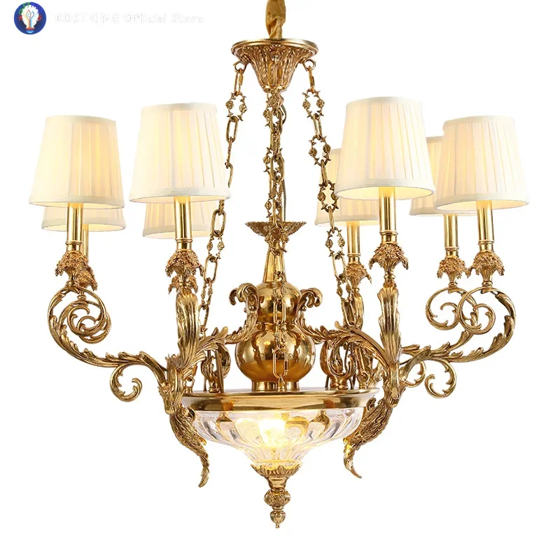 

Роскошная люстра в европейском стиле из латуни с художественным дизайном, подходит для спальни, гостиной, кабинета, отеля и ресторана.