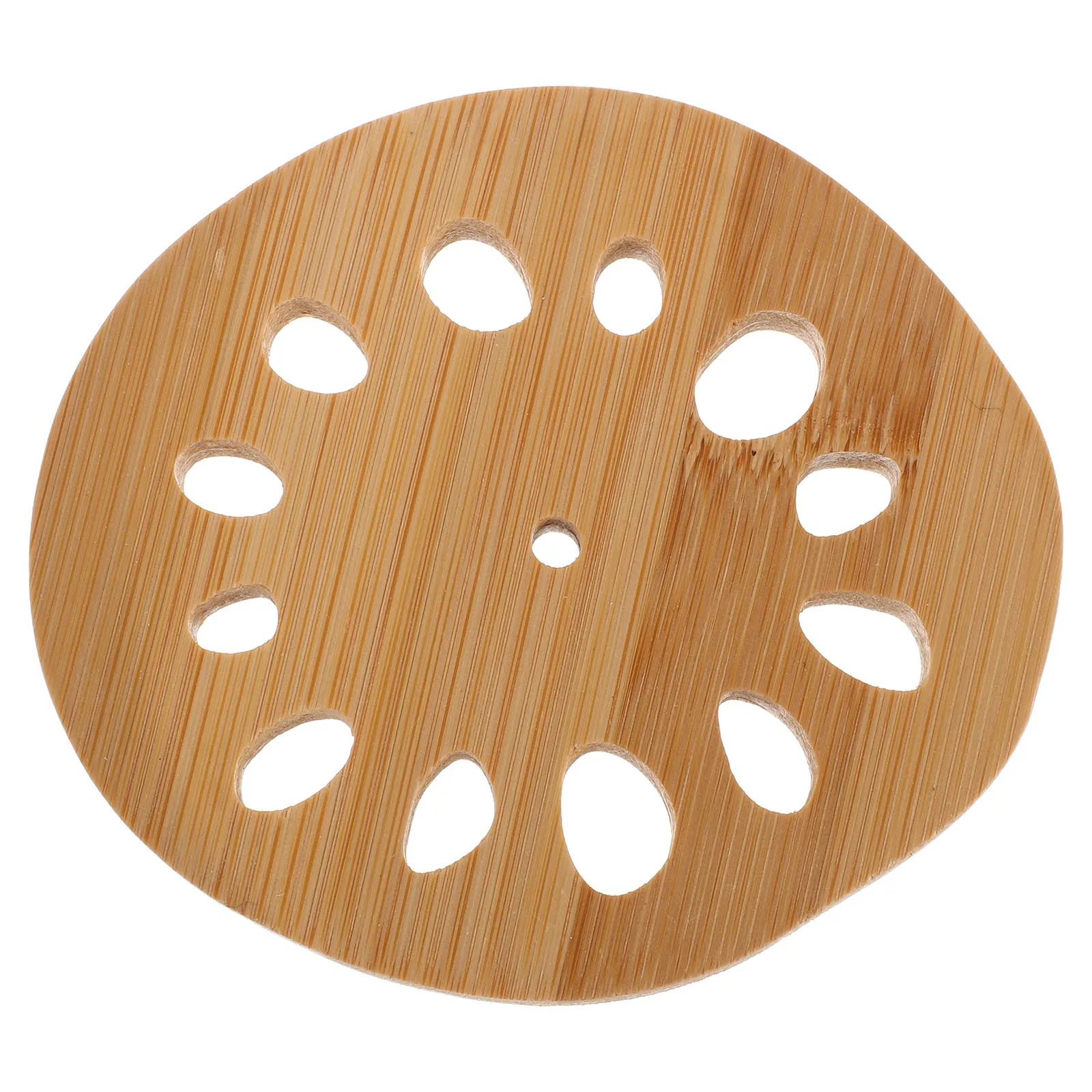 

Bamboo Lotus Root Coaster Heat Resistant Table Mat Drink Pad Wooden Beverage Coasters Insulated Cup Holder Farmhouse Style Tea