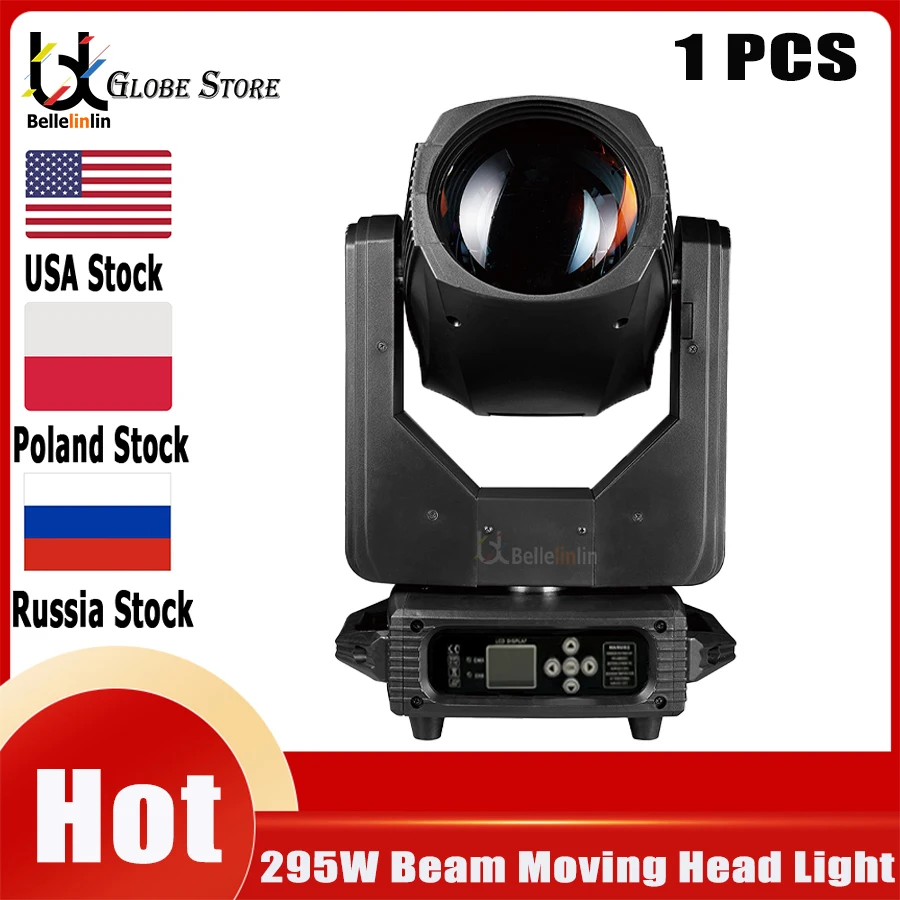 

0 Tax 1PCS 12R 295W Beam Moving Head Light 8+18+8 Prism Gobo DMX Stage Lighting Projector DJ Party