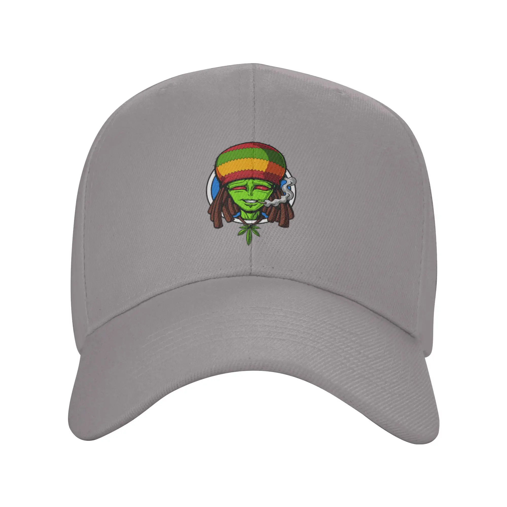 Hot Sale Rasta Alien Stoner Baseball Cap  Unisex Black Cap  Training Class Black Cap