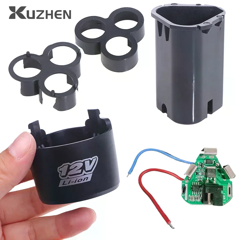 BMS 18650 Lithium Box Circuit Pack Shell Case Bracket Hand Drill Power Li-ion Battery Protection Board 3S 12V DC Electric Tool