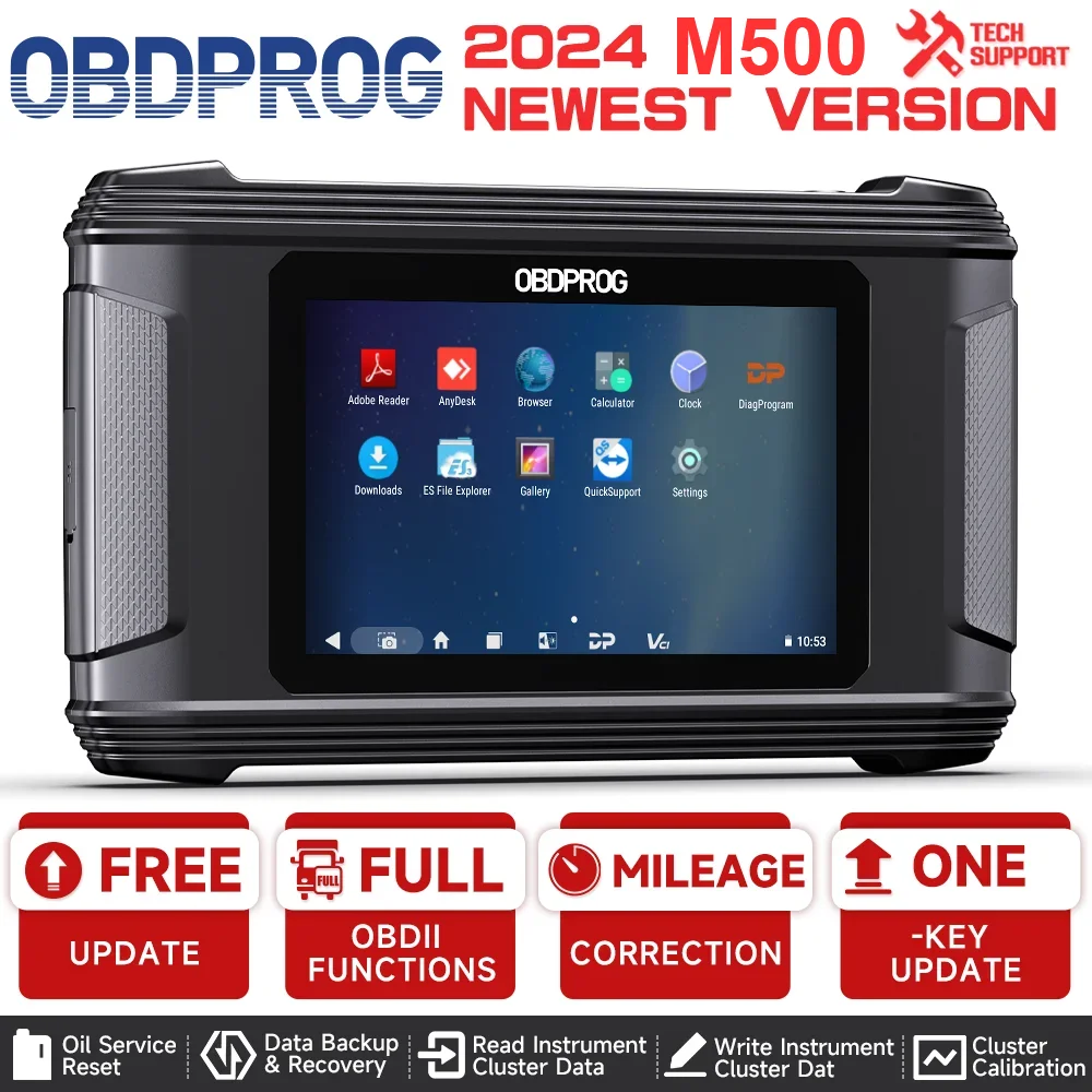 OBDPROG M500 Mileage Odometer Correction Diagnostic Oil Reset Tool Cluster Calibration,mileage correction,Adjust Mileage Scanner