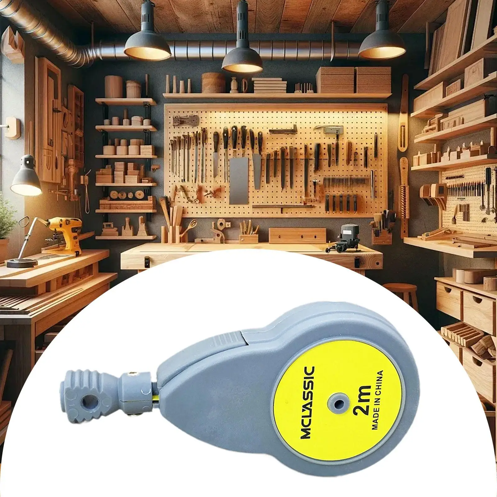 Rotating Tape Measure Compass Woodworking Tool Measurement Drafting Compass