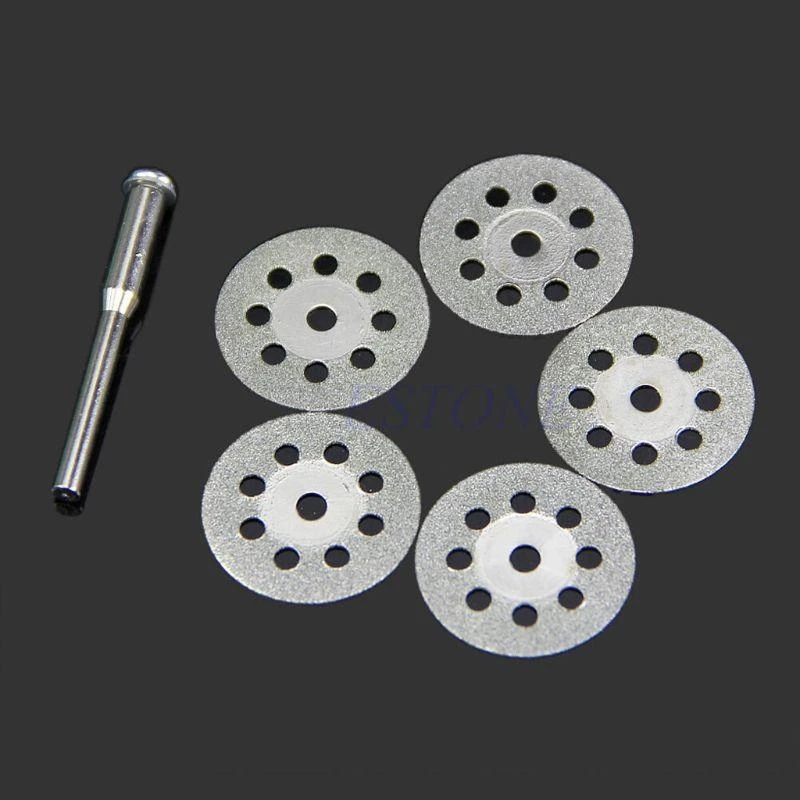 로드 로터리 다이아몬드 절단 디스크 디스크가있는 샤프 22mm 도구 용 E06B 5PCS 미니