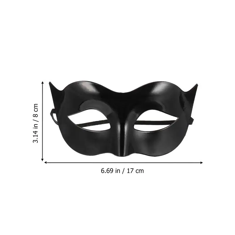 1pc Black Half Face Mask Masquerade Costume Venetian Masquerade Mask Villain Eye Mask Party Mask