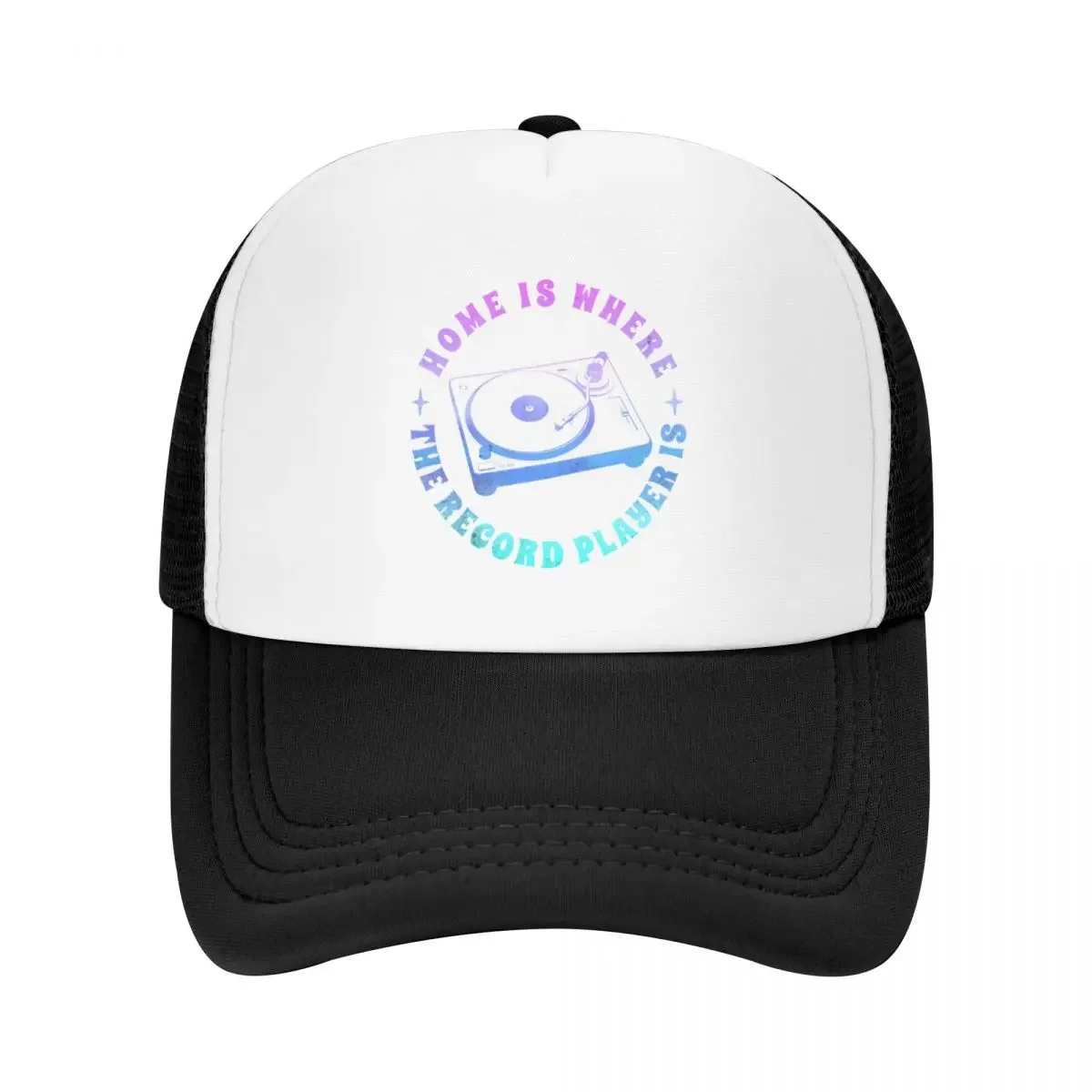 Home Is Where the Record Player Is Baseball Cap cute Anime Hat Mens Caps Women's