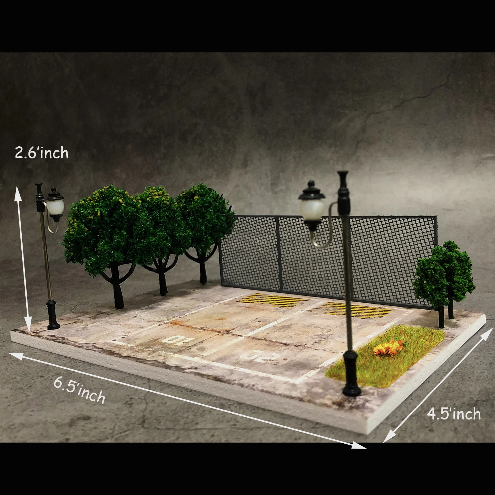 Diorama 1/64 LED Lighting Garage For Model Car Parking Station Vehicle Collection Display