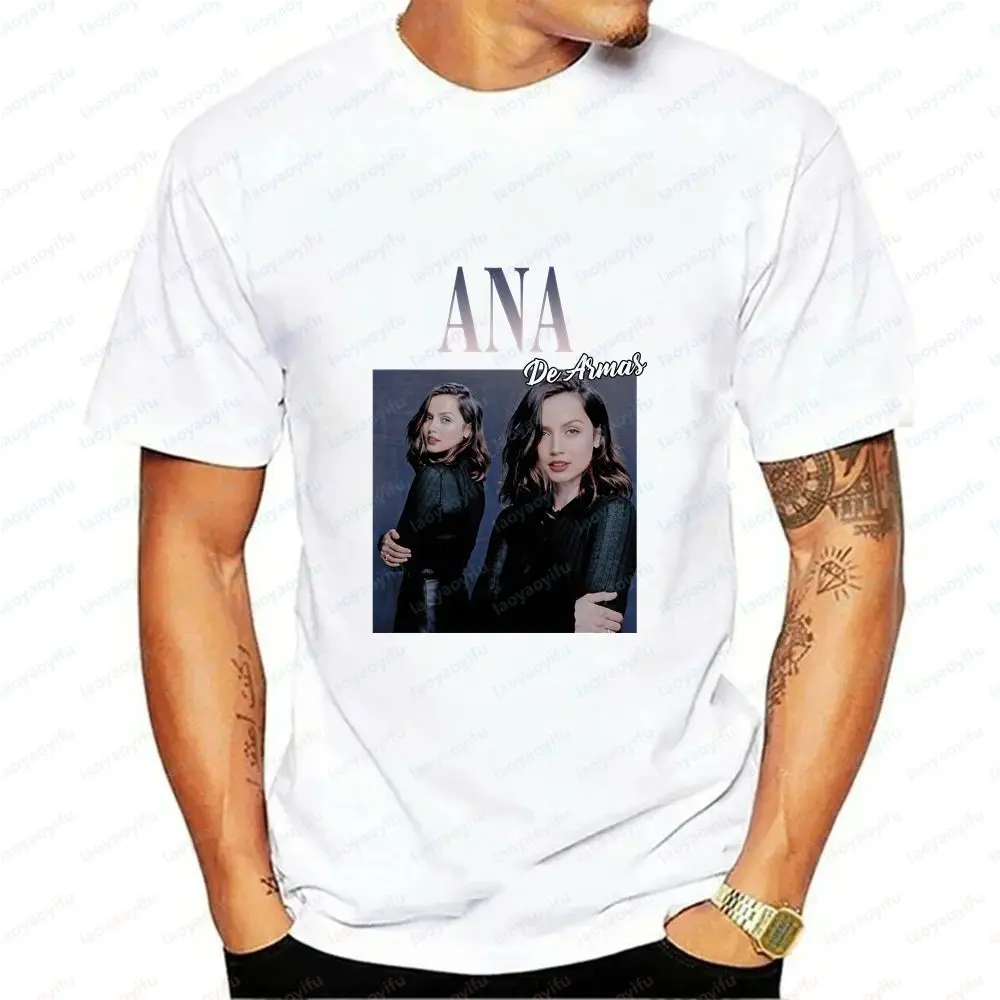 Ana De Armas - Fun Crazy Unique Interesting Casual Trendy Versatile Men's and Women's Round-neck T-shirt