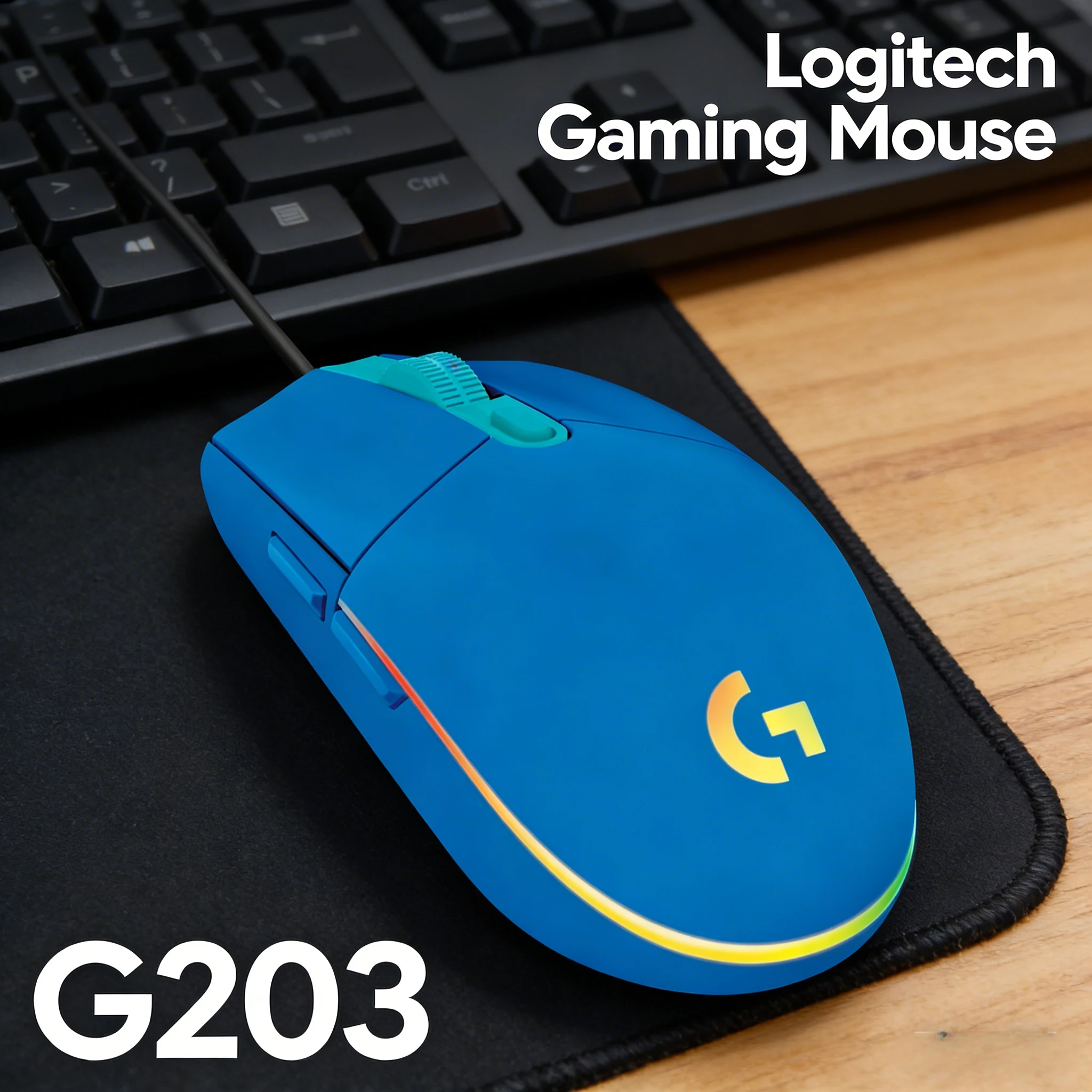 

Logitech G203 — настраиваемое RGB-подсветка для любого геймера
