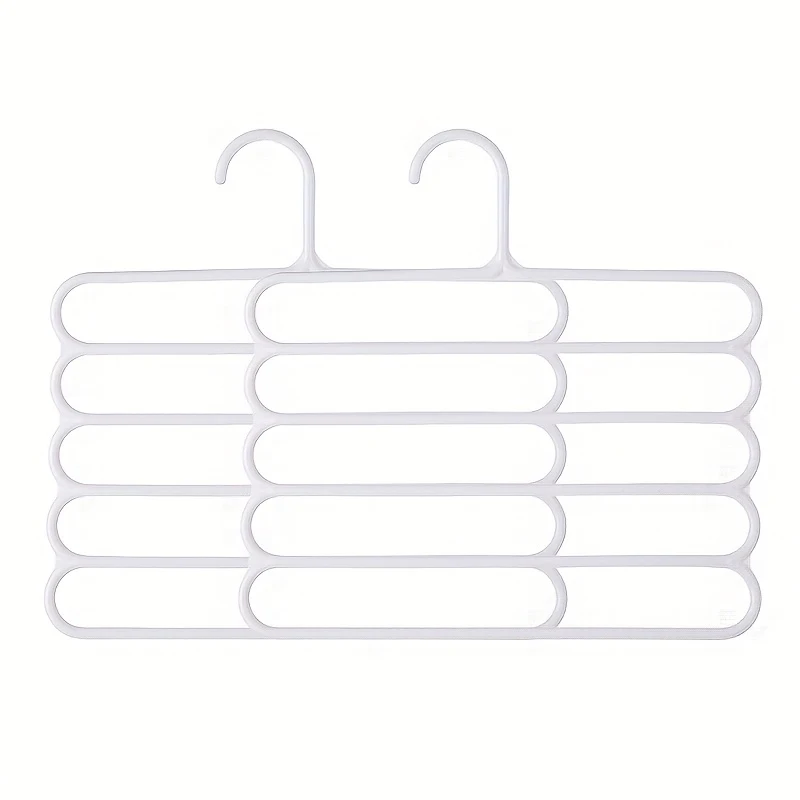 5-lagiger Schrank- und Hosen-Organizer, multifunktionaler, platzsparender Kleiderbügel für Kleidung, Hosen, Schals, Krawatten