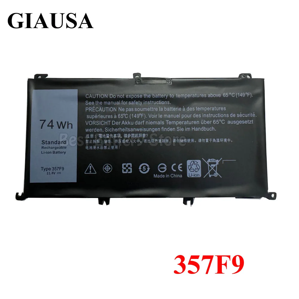 357F9 Battery For Dell Inspiron 15- 7000 7559 7557 7566 7567 5576 INS15PD-1548B INS15PD-1748B INS15PD-1848B
