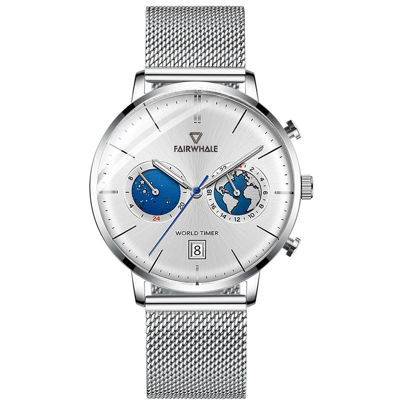 

Mark Fairwhale 5340 Men's Fashion Wristwatch Business Waterproof Quartz Luxury Chronograph New Design Watch