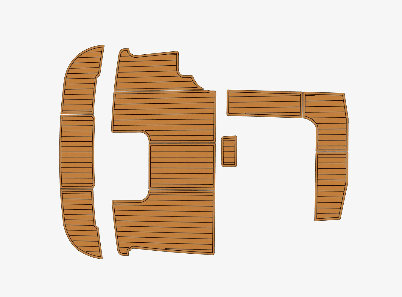 

1998 Ocean Yacht 40 1/4" 6mm EVA foam Non-Slip PVC Teak Decking marine Mat seadek gatorstep carpet Marine Floor