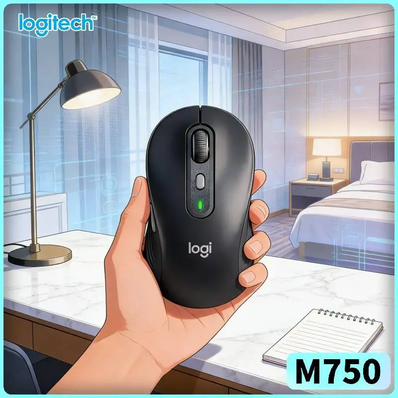 M750 Silent Office Mouse - 4000 DPI Precision, Recycled Build, SmartWheel, Dual Connection, Business Efficiency Helper