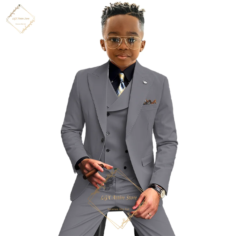Terno masculino premium de 3 peças (jaqueta, colete, calça) – perfeito para casamentos, banquetes e ocasiões especiais