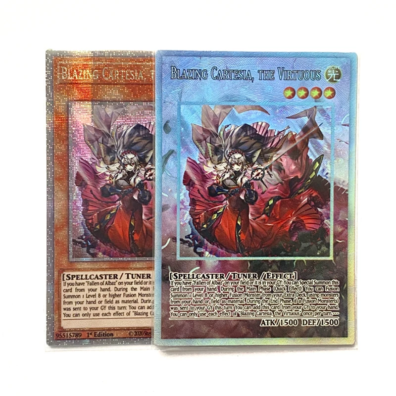 ORICA YUGIOH DIY Proxy Cards Blazing Cartesia the Virtuous Fallen of Albaz Non-Original