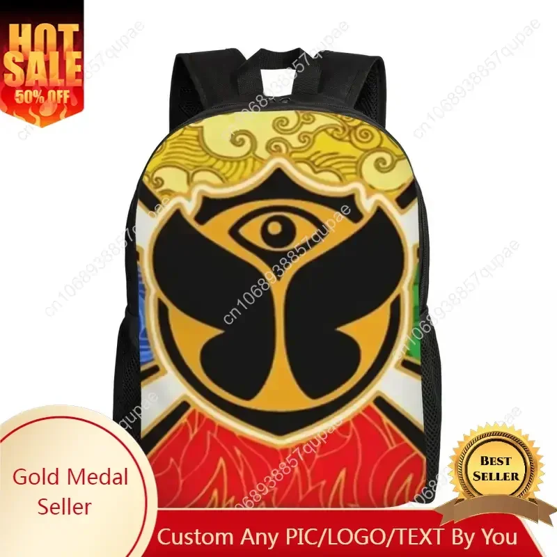 Custom Tomorrowland Flag Backpack Men Women Fashion Bookbag for College School Bags