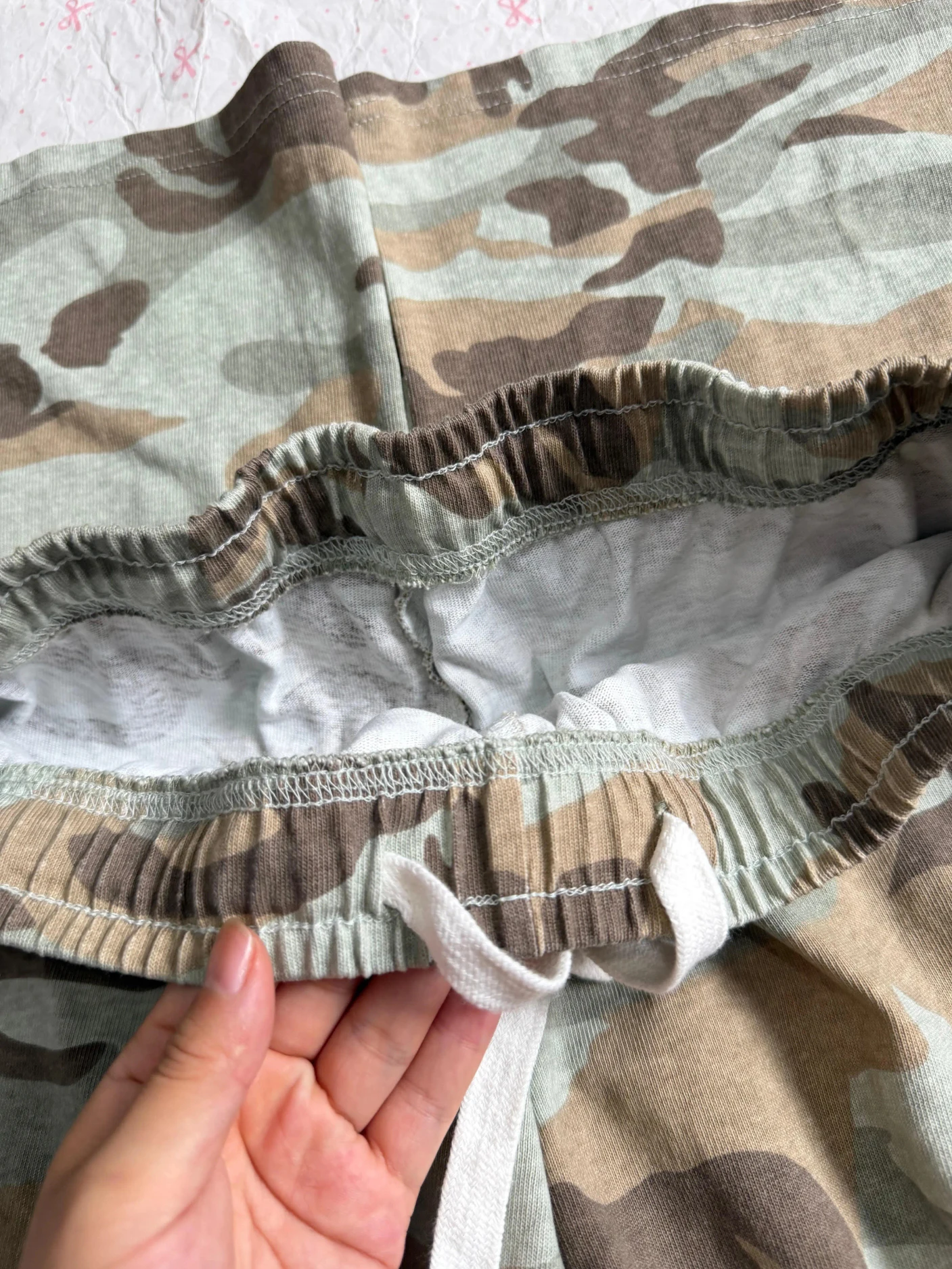 Camouflage Jogginghose mit Kordelzug für Damen, Sommer, elastische Taille, gerade Hose, amerikanische Vintage Streetwear, Baumwolle, Baggy Pants, Y2k – Detail 4