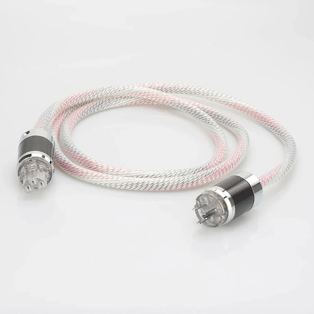 

Hi-End Valhalla power line HIFI POWER CABLE 7N OFC Cord with US Plug Amplifier CD, Decoder, Wire