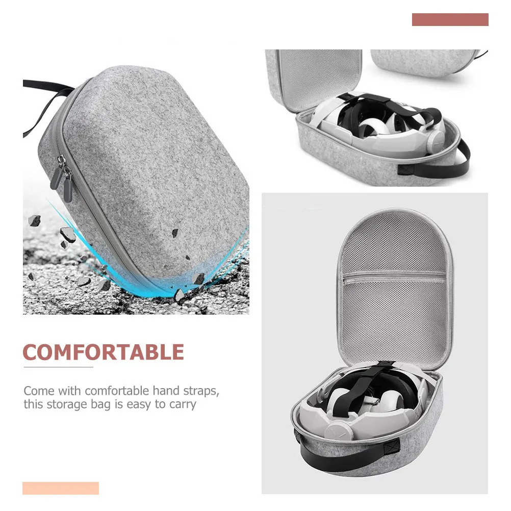 

Portable Vr Glasses Bag Lightweight Eva Case Shockproof Waterproof Storage for Compact Travel Organizer