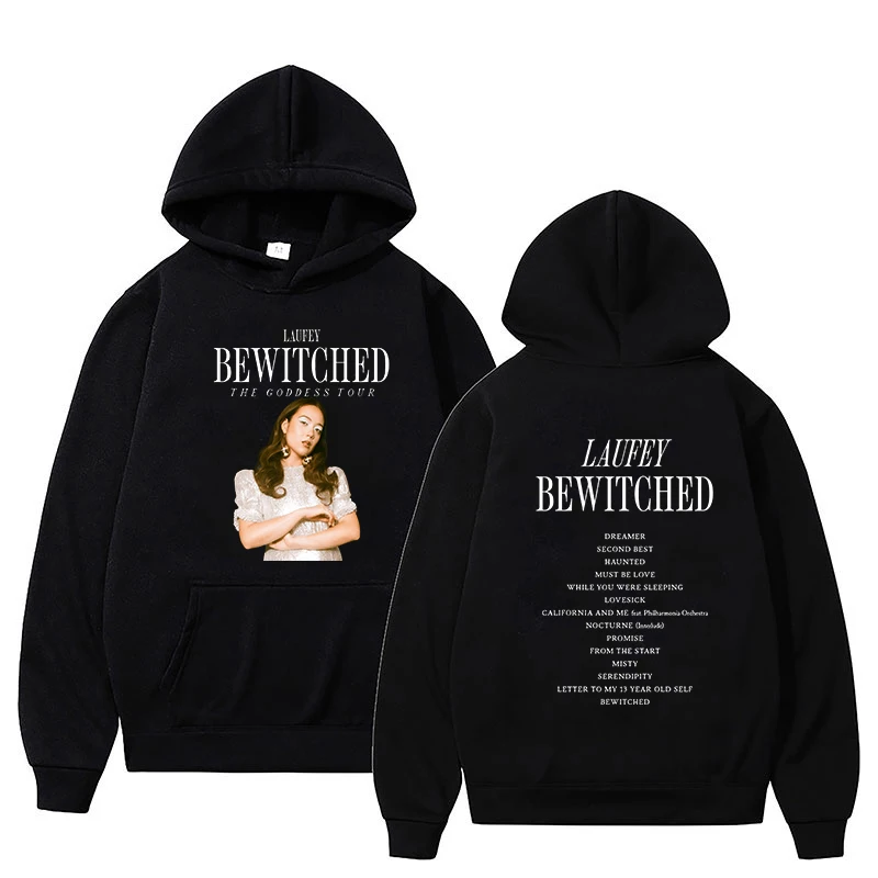 Laufey The Bewitched Tour Hoodie Women/Men Harajuku Aesthetic Hip Hop Hoodies Unisex 2024 New Album Autumn Winter Sweatshirts