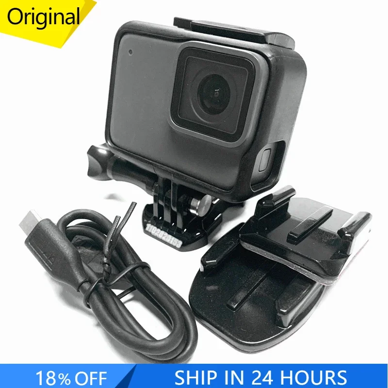 Original For GoPro Hero 7 silver Action Camera Sport 12MP Photo Live Streaming Cam 4K 60fps 1080P 240fps