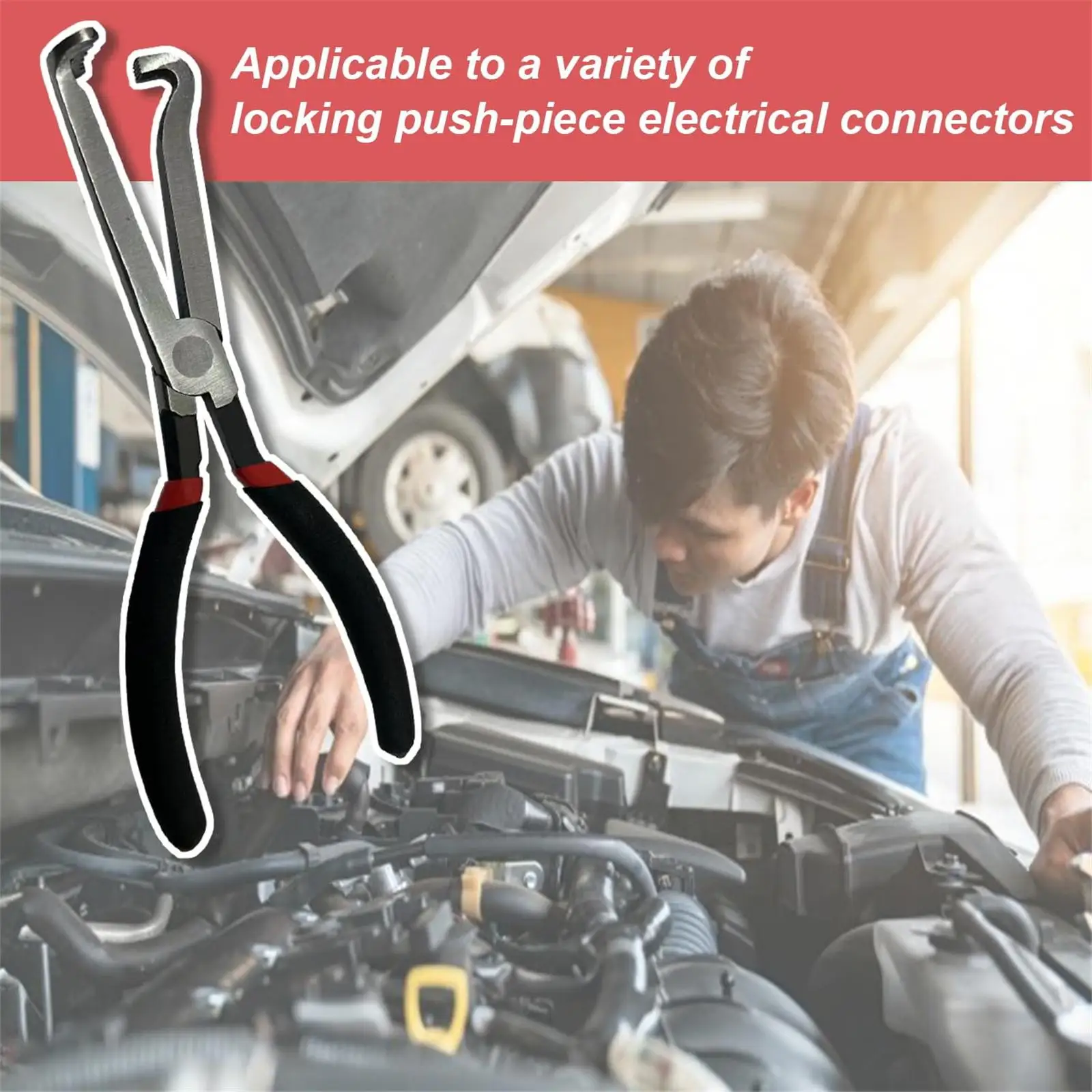 

Upgrade Electrical Disconnect Pliers Automotive Electrical Plug Long Spark Plug Connector Disconnect Repair Tools