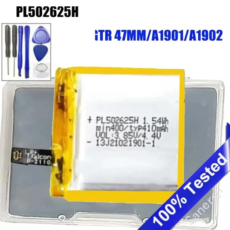 

Full 410mAh PL502625H Battery For Huami AMAZFIT GTR 47MM A1901 A1902 Smart Sport Watch Batteries + Tools