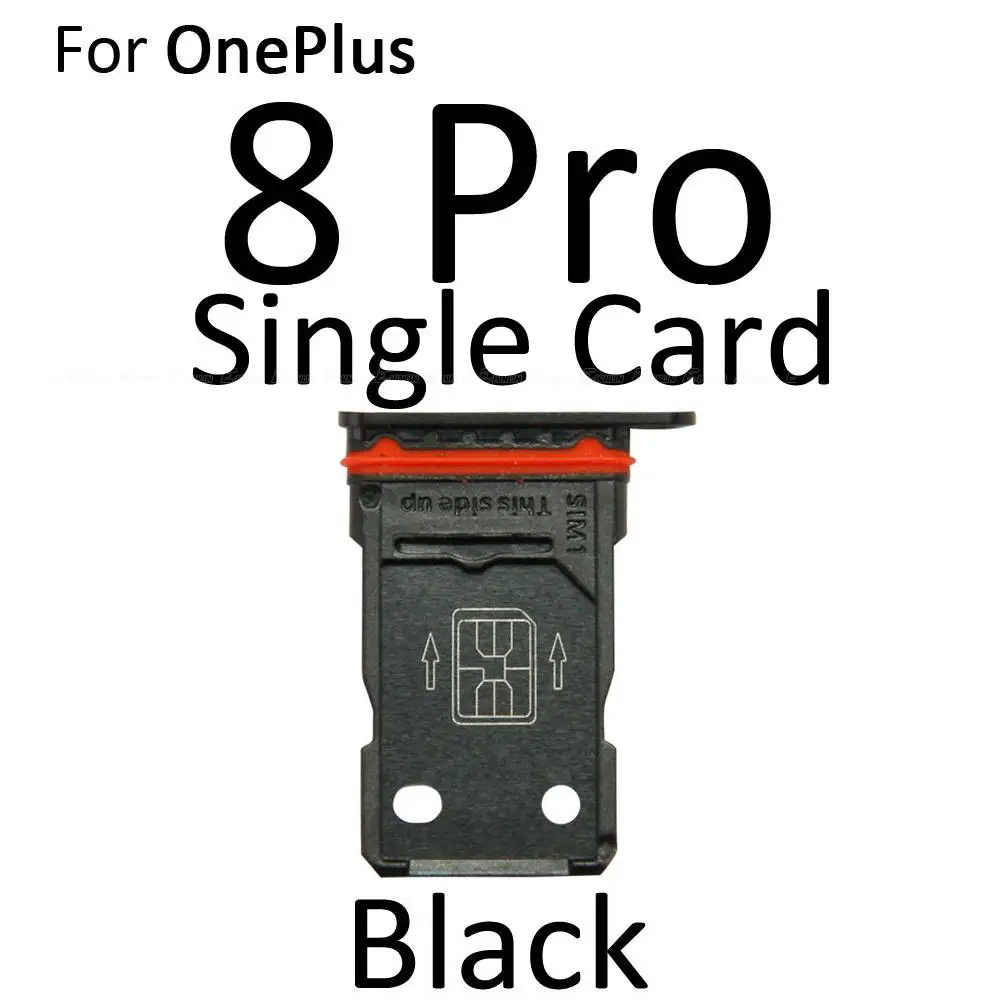 Vassoio di Carta di Sim Per OnePlus 7 7T 8 Pro 8T Slot Per Sim Card Del Supporto di Riparazione Intere Parti di Vendita