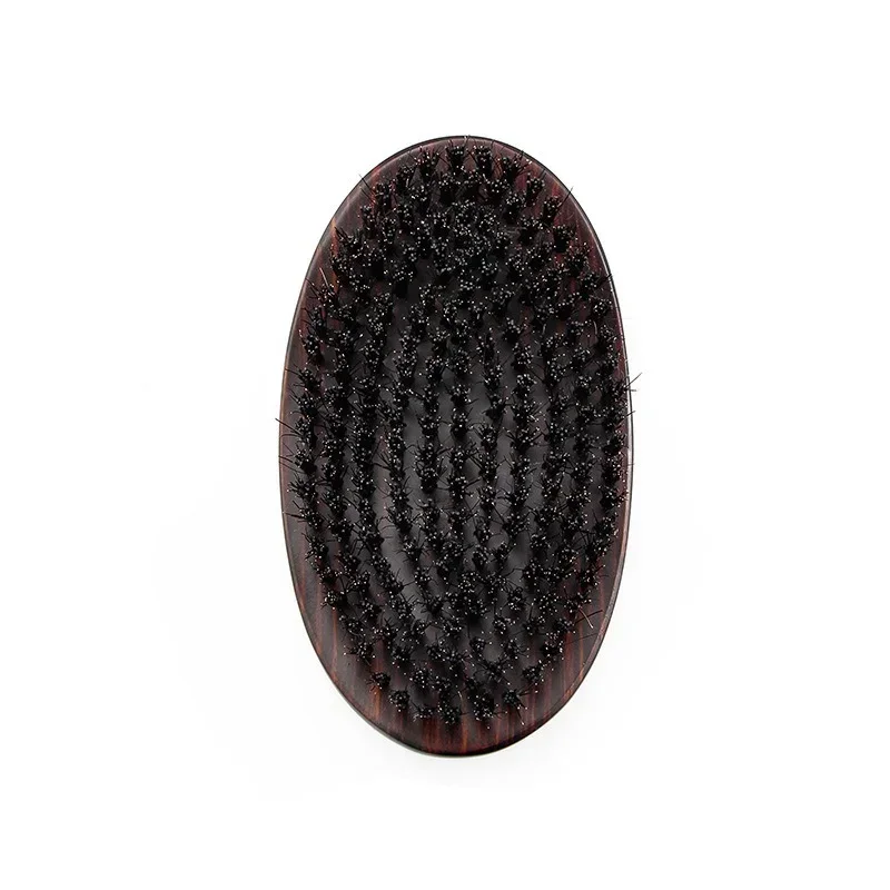 2022 New  Brush Boar Bristle for Men's Mustache Shaving Comb Face Massage Facial Hair Cleaning Brush Beech Comb