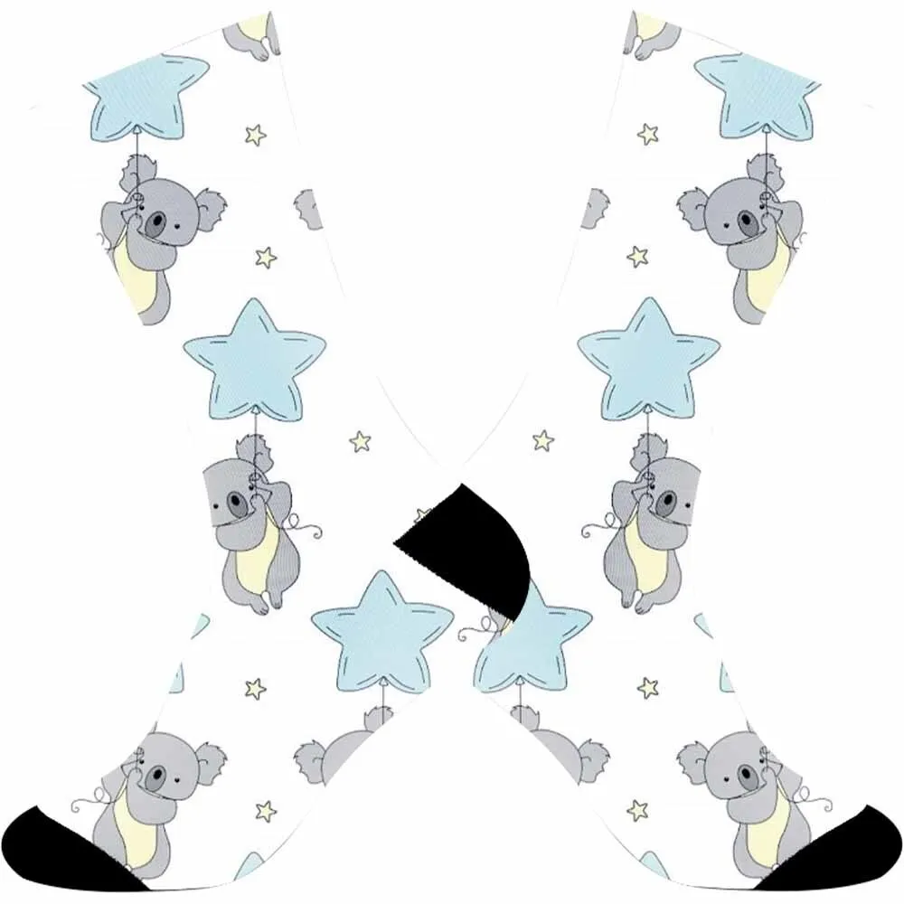 Calzini sportivi da ciclismo con motivo pinguino, unisex, resistenti, adatti per gli appassionati di sport all'aria aperta e più persone