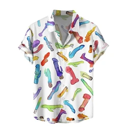 Camisa de manga corta para hombre, camisa hawaiana transpirable, suelta, informal, a la moda, de verano