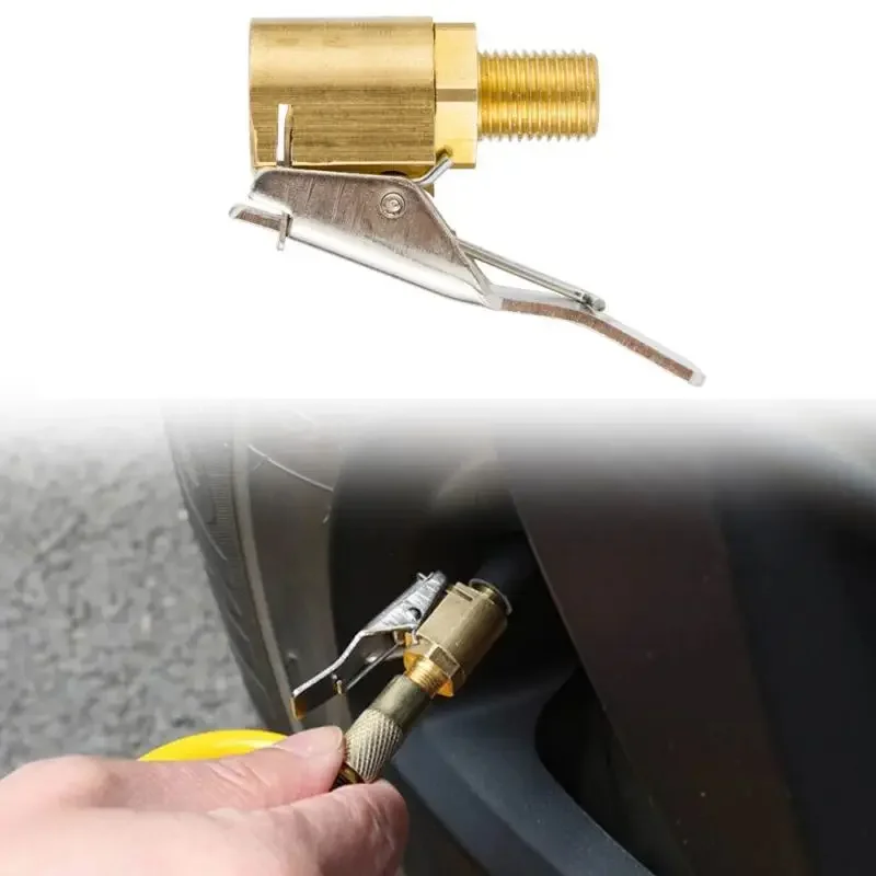 Reifenfüller mit Dichtungsverriegelung – Messing-Ventilverbinder für Auto/LKW, Anti-Leck-Luftfutter mit Stonego Grip Tech – Detail 3