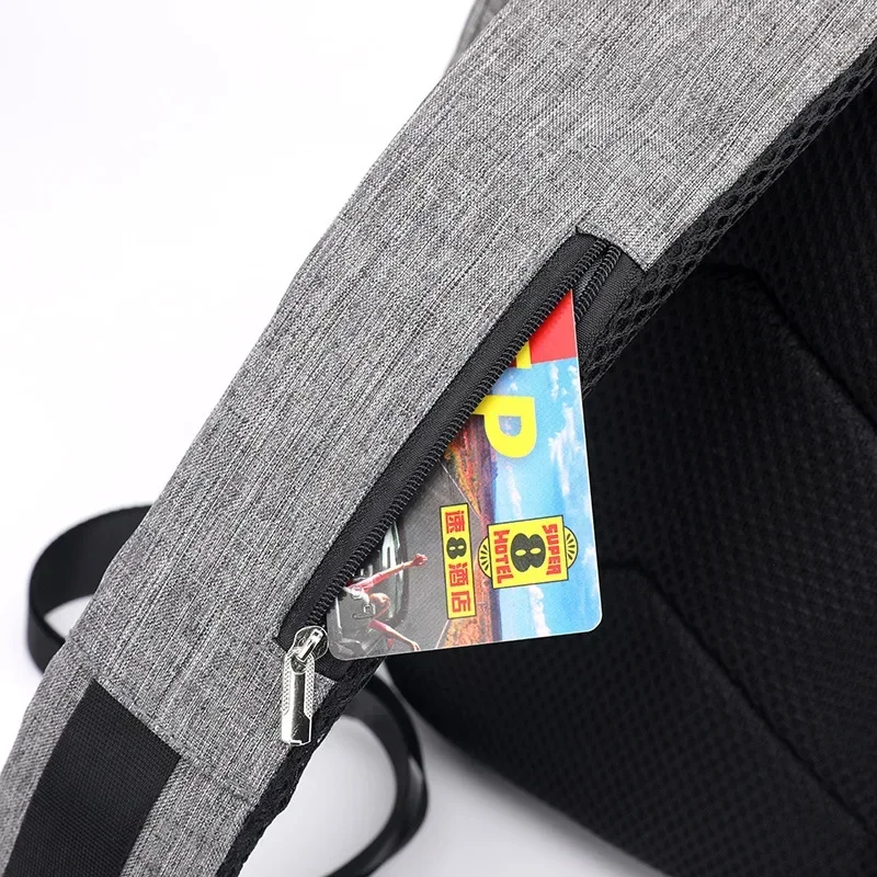 New Waterproof and Wear-resistant USB Multifunctional Charging Large Capacity Anti-theft Chest Bag and Shoulder Bag Sling Bag
