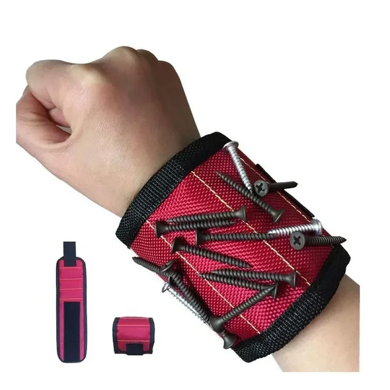 Magnetic Wristband for Holding Screws Nails Drilling Bits Wrist Tool Holder Belts with Strong Magnets Cool Gadgets for Men wome